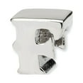 thumbnail image 1 of 925 Sterling Silver Reflections Letter F Bead; for Adults and Teens; for Women and Men, 1 of 1