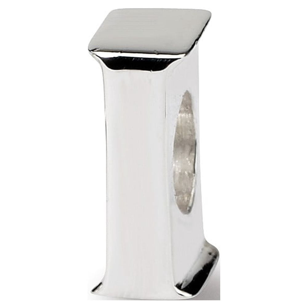 925 Sterling Silver Reflections Letter I Bead; for Adults and Teens; for Women and Men