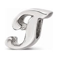 thumbnail image 1 of 925 Sterling Silver Reflections Letter T Script Bead; for Adults and Teens; for Women and Men, 1 of 1