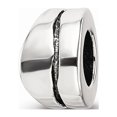 thumbnail image 1 of 925 Sterling Silver Reflections Wavy Spacer Bead; for Adults and Teens; for Women and Men, 1 of 1