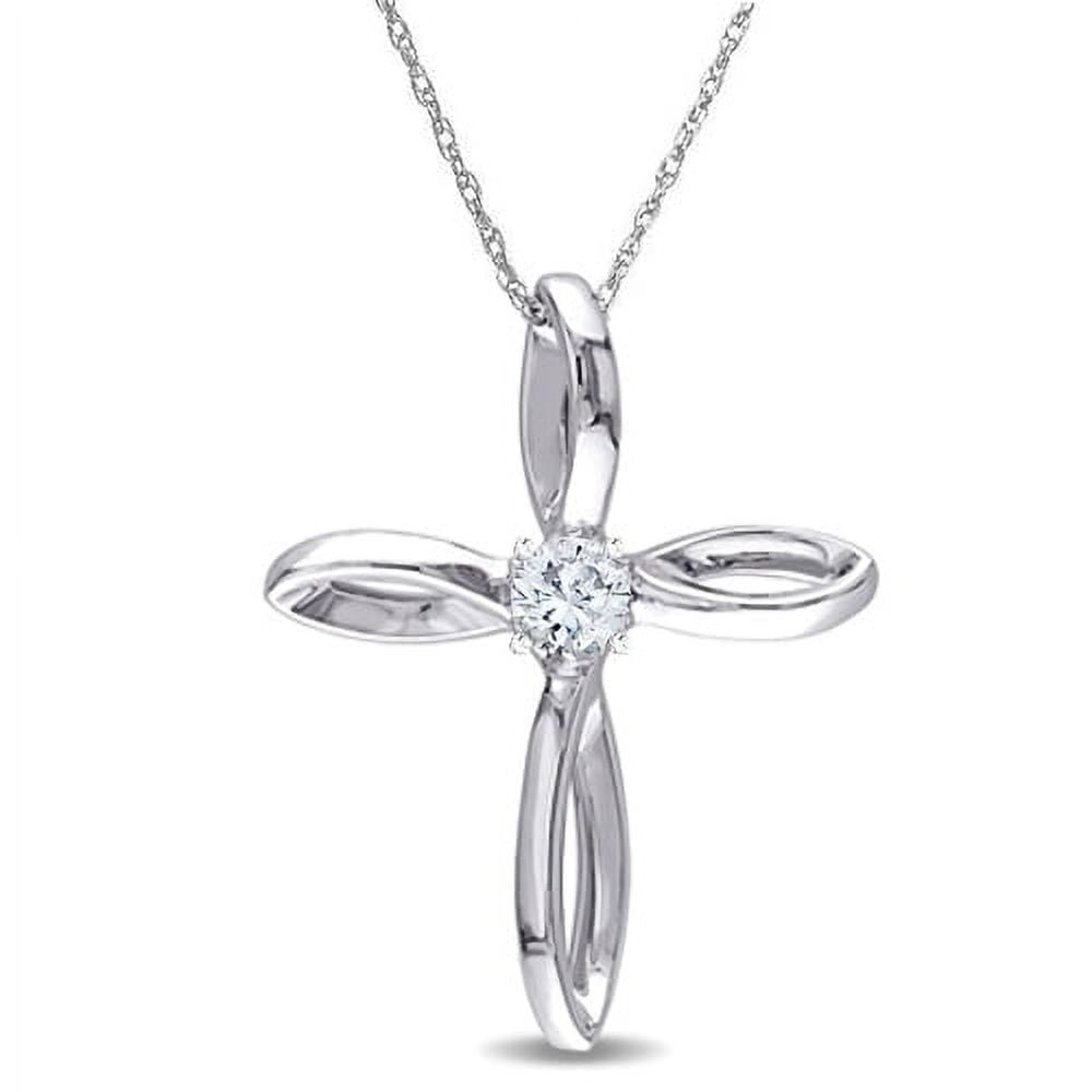 925 Sterling Silver Religious Christian Cross Necklace and Pendant ...