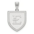 thumbnail image 1 of 925 Sterling Silver Rh-plated LogoArt East Tennessee State Large Pendant; for Adults and Teens; for Women and Men, 1 of 3