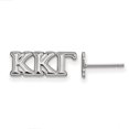 thumbnail image 1 of 925 Sterling Silver Rh-plated LogoArt Kappa Kappa Gamma XS Post Earrings; for Adults and Teens; for Women and Men, 1 of 2