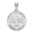thumbnail image 1 of 925 Sterling Silver Rh-plated LogoArt Montana State University Large Crest; for Adults and Teens; for Women and Men, 1 of 2