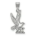 thumbnail image 1 of 925 Sterling Silver Rh-plated LogoArt Sigma Kappa Medium Pendant; for Adults and Teens; for Women and Men, 1 of 2