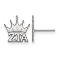thumbnail image 1 of 925 Sterling Silver Rh-plated LogoArt Zeta Tau Alpha XS Post Earrings; for Adults and Teens; for Women and Men, 1 of 2