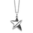 thumbnail image 1 of 925 Sterling Silver Rhodium Meet Me In The Stars 18in Ash Holder Necklace Pendant Necklace for Women, 1 of 2
