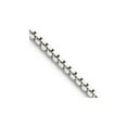 thumbnail image 1 of 925 Sterling Silver Rhodium Plated 1.5mm Box Chain Necklace 24 Inch Chain Necklace for Women and Men, 1 of 2