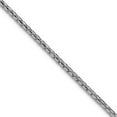 thumbnail image 1 of 925 Sterling Silver Rhodium Plated 1.5mm Sparkle-Cut Round Box Chain Necklace 18 Inch Chain Necklace for Women and Men, 1 of 2