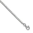 thumbnail image 1 of 925 Sterling Silver Rhodium Plated 2mm Cubic Zirconia Plus 1in Extension Tennis Anklet 9 Inch Anklet for Women, 1 of 2