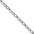 thumbnail image 1 of 925 Sterling Silver Rhodium Plated 3.5mm Rolo Chain Necklace 16 Inch Chain Necklace for Women and Men, 1 of 2