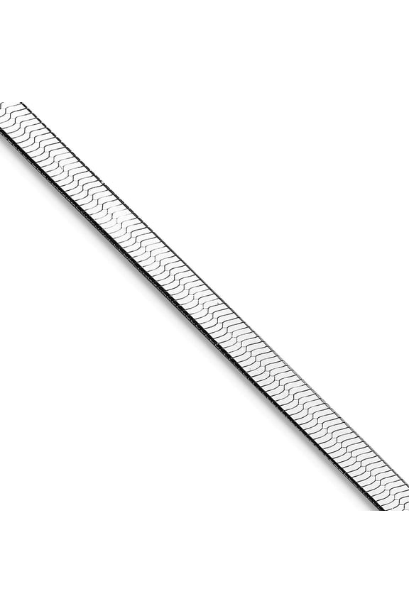 925 Sterling Silver Rhodium Plated 3mm Magic Herringbone Chain Necklace 22 Inch Chain Necklace for Women and Men