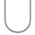 thumbnail image 1 of 925 Sterling Silver Rhodium Plated 4mm Box Chain Necklace 20 Inch Chain Necklace for Women and Men, 1 of 2