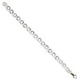 thumbnail image 1 of 925 Sterling Silver Rhodium Plated 7.5inch Fancy Link Bracelet; 7.5 inch; Lobster Clasp; for Adults and Teens; for Women and Men, 1 of 1