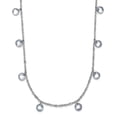 thumbnail image 1 of 925 Sterling Silver Rhodium Plated Cubic Zirconia With 1inch Ext. Necklace 17.5 Inch 1.25mm Wide Pendant Necklace for Wo, 1 of 2
