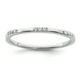 thumbnail image 1 of 925 Sterling Silver Rhodium Plated Diamond Ring Size 6, 1 of 2