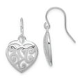 thumbnail image 1 of 925 Sterling Silver Rhodium Plated Shepherd Hook Earrings; for Adults and Teens; for Women and Men, 1 of 3
