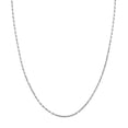thumbnail image 1 of 925 Sterling Silver Rhodium Plated Sparkle-Cut Rhodium Rope Chain Necklace 2.2mm 18 Inch Chain Necklace for Women and Me, 1 of 2