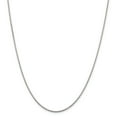 thumbnail image 1 of 925 Sterling Silver Rhodium-plated 1.5mm Diamond-cut Spiga Chain 24 Inch, 1 of 7