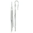 thumbnail image 1 of 925 Sterling Silver Rhodium-plated Five Chains & Bars Earrings, 1 of 2