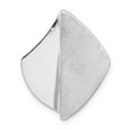 thumbnail image 1 of 925 Sterling Silver Rhodium-plated Polished and Brushed Slide; for Adults and Teens; for Women and Men, 1 of 1