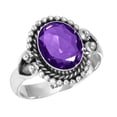 thumbnail image 1 of 925 Sterling Silver Ring Amethyst Quartz Handmade Jewelry, 1 of 5