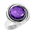 thumbnail image 1 of 925 Sterling Silver Ring Amethyst Quartz Handmade Jewelry, 1 of 5