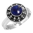 thumbnail image 1 of Natural Lapis Ring 925 Sterling Silver Handmade Jewelry, 1 of 6