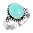 thumbnail image 1 of Natural Aqua Chalcedony Women Jewelry 925 Sterling Silver Ring, 1 of 5