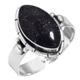 thumbnail image 1 of Blue Sunstone Women Jewelry 925 Sterling Silver Ring, 1 of 5
