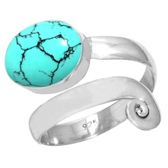 925 Sterling Silver Ring Turquoise Handmade Jewelry