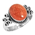 thumbnail image 1 of Gold Stone Women Jewelry 925 Sterling Silver Ring, 1 of 5