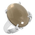 thumbnail image 1 of Natural Smoky Topaz Ring 925 Sterling Silver Handmade Jewelry, 1 of 5