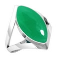 thumbnail image 1 of 925 Sterling Silver Women Jewelry Natural Green Onyx Ring, 1 of 9