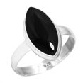 thumbnail image 1 of 925 Sterling Silver Ring Natural Black Onyx Handmade Jewelry, 1 of 5