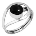 thumbnail image 1 of Natural Black Onyx Ring 925 Sterling Silver Handmade Jewelry, 1 of 5