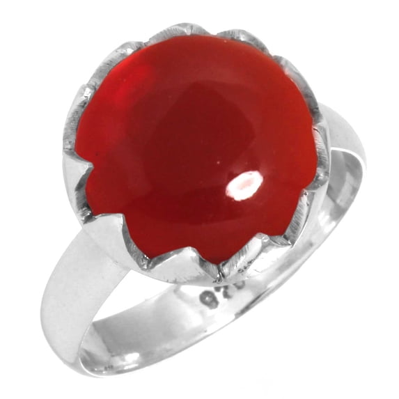 Garnet Quartz Women Jewelry 925 Sterling Silver Ring