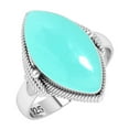 thumbnail image 1 of Natural Aqua Chalcedony Women Jewelry 925 Sterling Silver Ring, 1 of 9