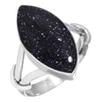 thumbnail image 1 of Blue Sunstone Women Jewelry 925 Sterling Silver Ring, 1 of 5