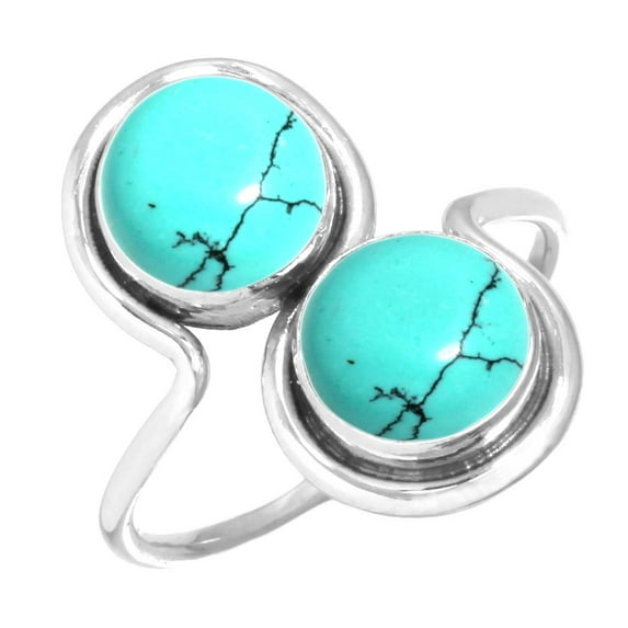 Turquoise Ring 925 Sterling Silver Handmade Jewelry