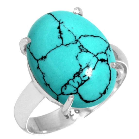 925 Sterling Silver Ring Turquoise Handmade Jewelry