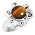 thumbnail image 1 of Natural Tiger Eye Ring 925 Sterling Silver Handmade Jewelry, 1 of 6