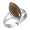 thumbnail image 1 of 925 Sterling Silver Women Jewelry Natural Smoky Topaz Ring, 1 of 5