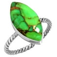 thumbnail image 1 of Copper Green Turquoise Women Jewelry 925 Sterling Silver Ring, 1 of 6