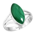 thumbnail image 1 of Natural Malachite Ring 925 Sterling Silver Handmade Jewelry, 1 of 6