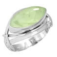 thumbnail image 1 of Natural Prehnite Ring 925 Sterling Silver Handmade Jewelry, 1 of 6