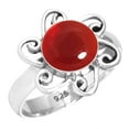 thumbnail image 1 of 925 Sterling Silver Women Jewelry Garnet Quartz Ring, 1 of 5