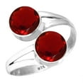 thumbnail image 1 of 925 Sterling Silver Women Jewelry Ruby Simulated Ring, 1 of 5
