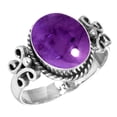 thumbnail image 1 of Natural Amethyst Ring 925 Sterling Silver Handmade Jewelry, 1 of 6