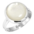 thumbnail image 1 of Natural Mother Of Pearl Women Jewelry 925 Sterling Silver Ring, 1 of 5